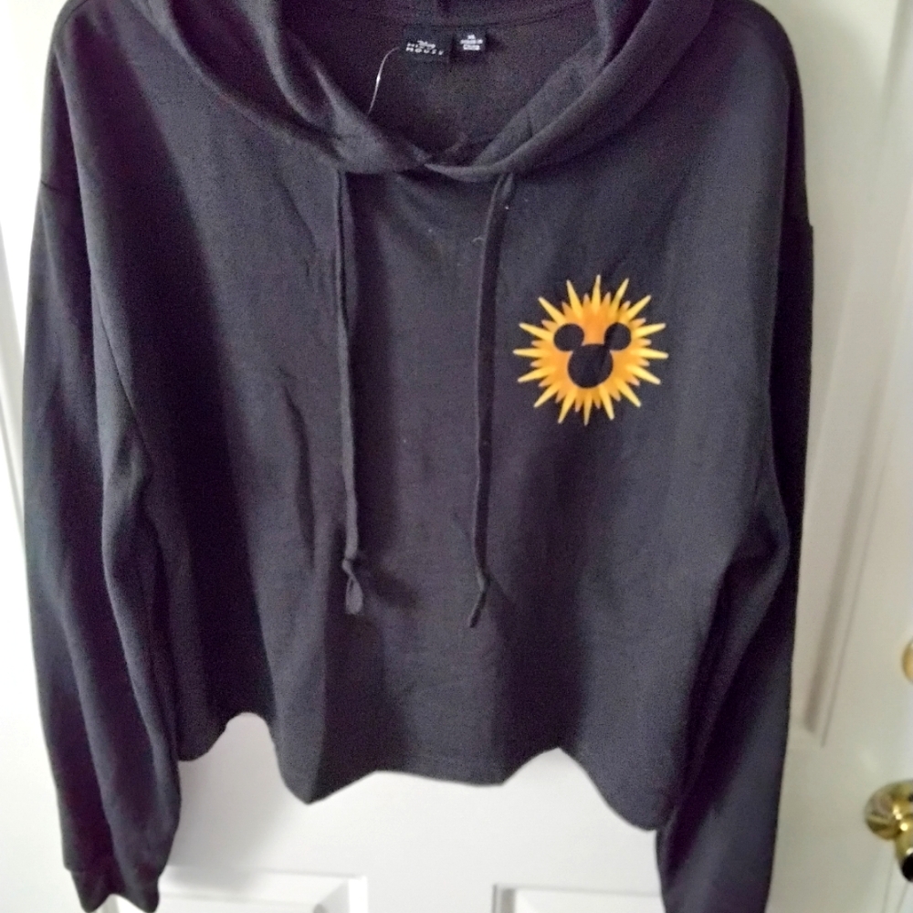 Disney Mickey Mouse junior girls black hoodie, size XL